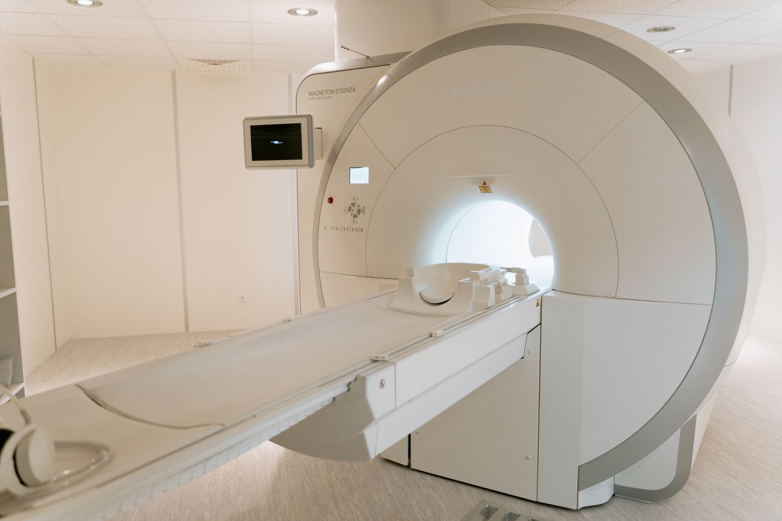 MRI scanner in a prepared diagnostic imaging room
